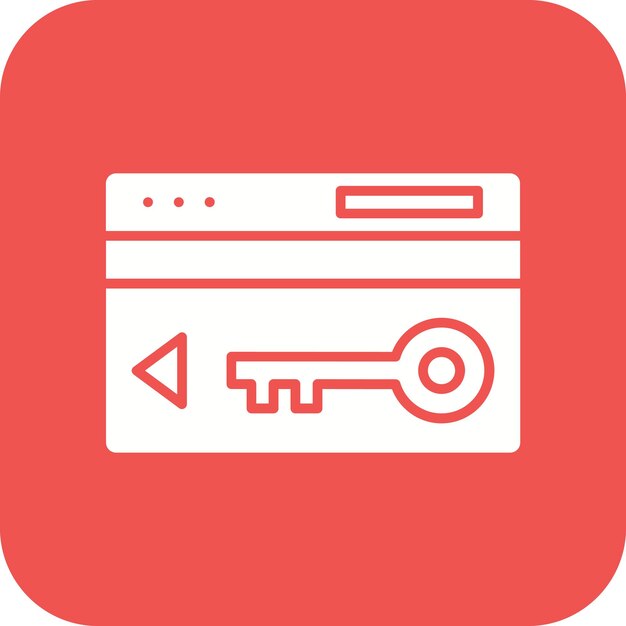 El icono del vector clave de la tarjeta se puede utilizar para el conjunto de iconos de protección y seguridad