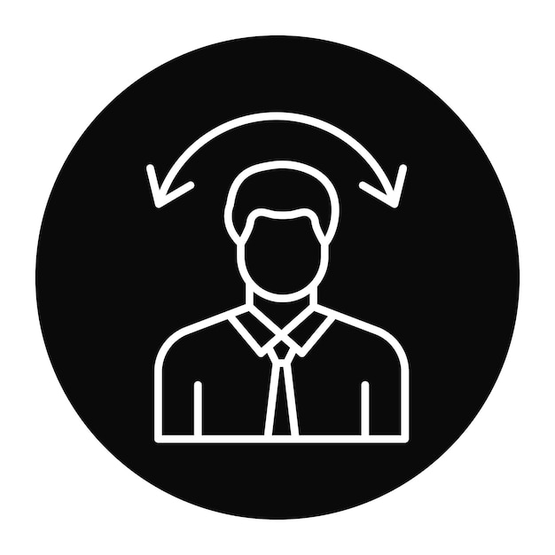 El icono del vector del cliente masculino se puede utilizar para el conjunto de iconos de investigación de delitos