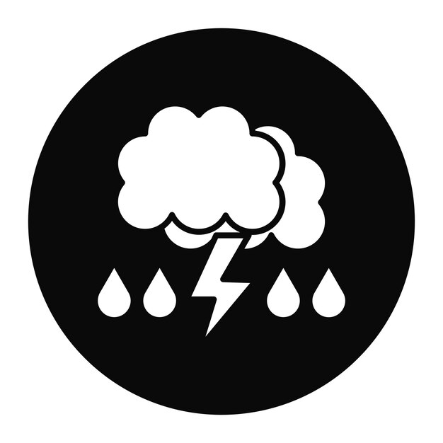 El icono del vector del clima extremo se puede usar para el conjunto de iconos del calentamiento global