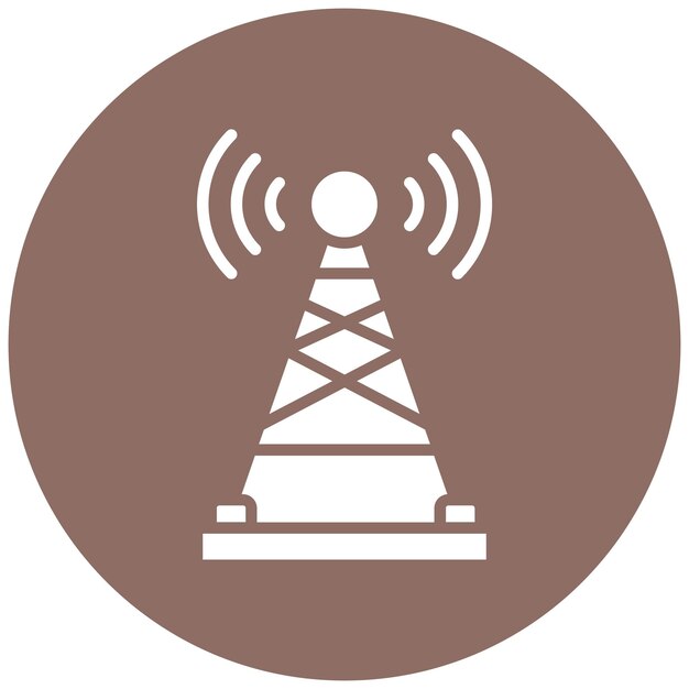 El icono del vector de cobertura de red se puede utilizar para el conjunto de iconos de red