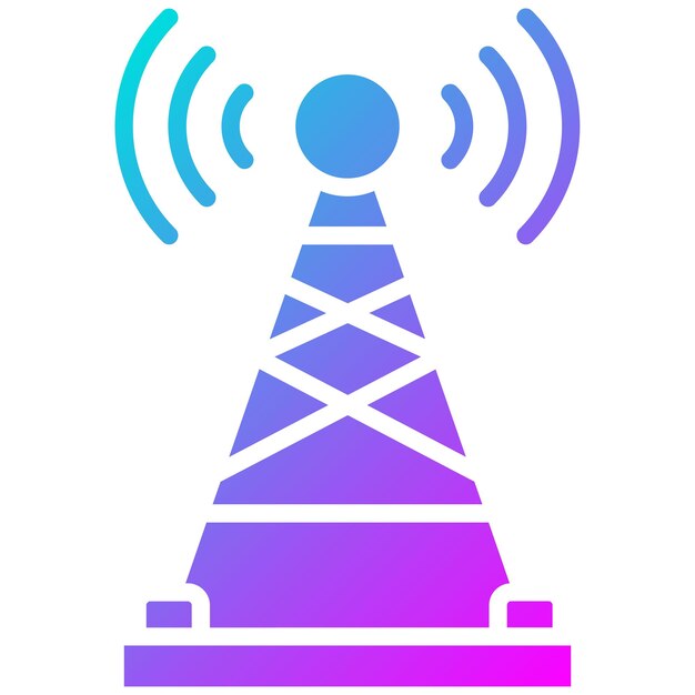 El icono del vector de cobertura de red se puede utilizar para el conjunto de iconos de red