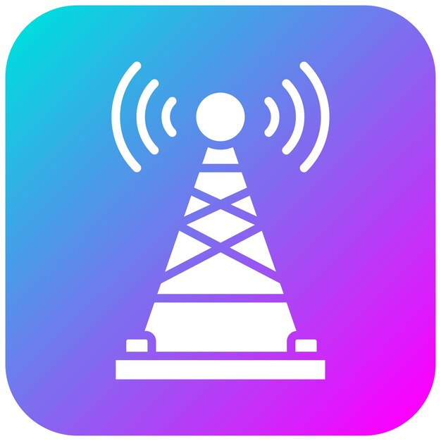 El icono del vector de cobertura de red se puede utilizar para el conjunto de iconos de red