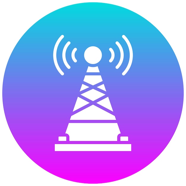 El icono del vector de cobertura de red se puede utilizar para el conjunto de iconos de red