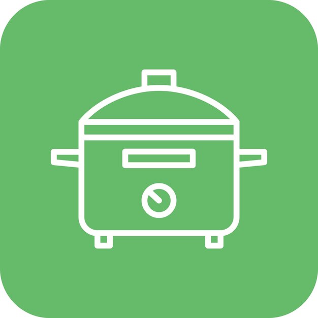 El icono del vector de cocción se puede utilizar para el conjunto de iconos interiores