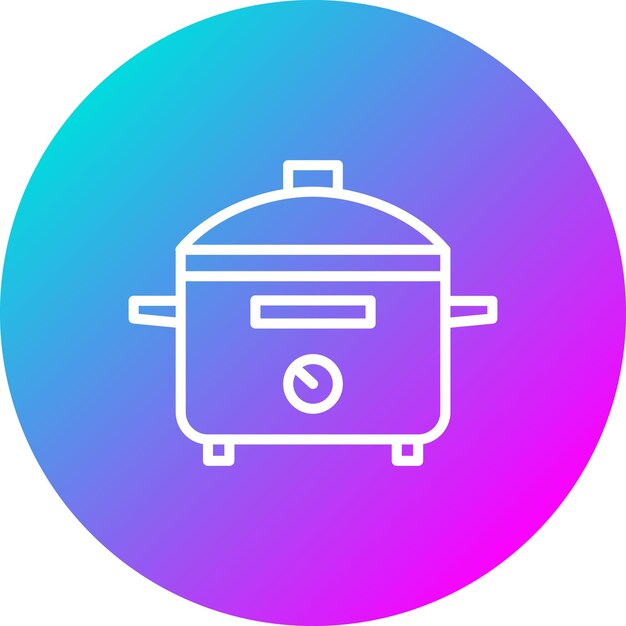 El icono del vector de cocción se puede utilizar para el conjunto de iconos interiores