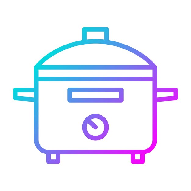 El icono del vector de cocción se puede utilizar para el conjunto de iconos interiores