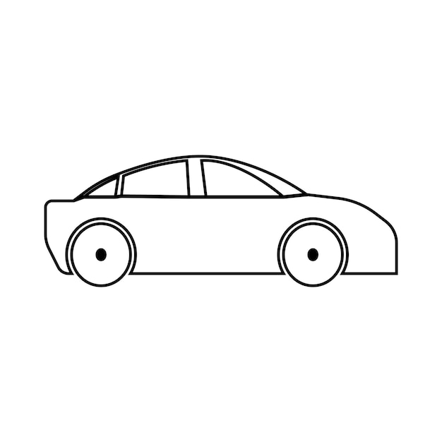 Icono de vector de coche