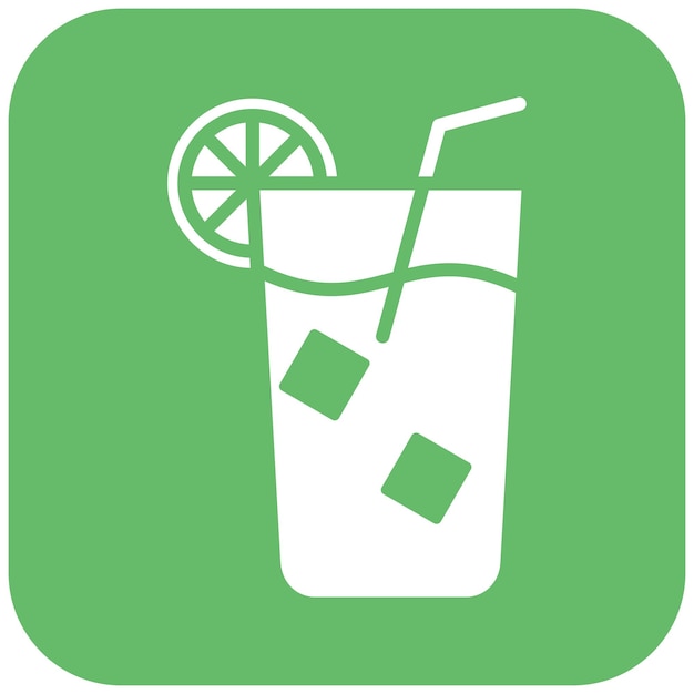 El icono del vector de cócteles se puede usar para el conjunto de iconos de bebidas