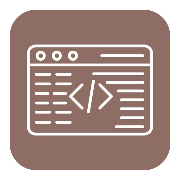 El icono del vector de codificación se puede utilizar para el conjunto de iconos sin código