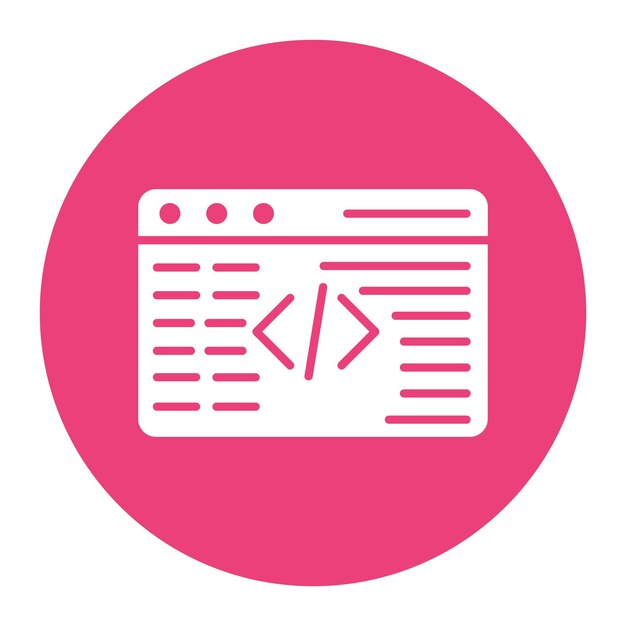El icono del vector de codificación se puede utilizar para el conjunto de iconos sin código