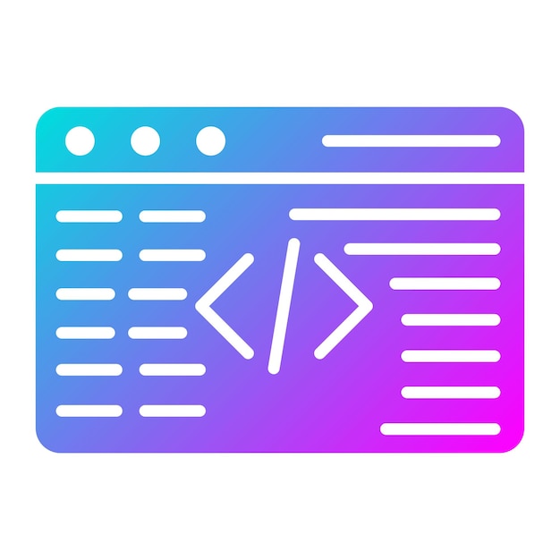 Vector el icono del vector de codificación se puede utilizar para el conjunto de iconos sin código