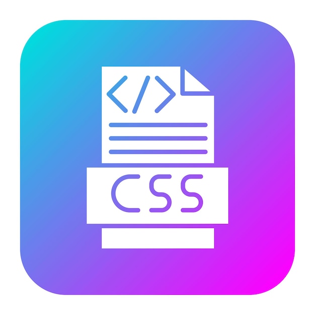 El icono del vector de código CSS se puede utilizar para el conjunto de iconos de codificación y desarrollo