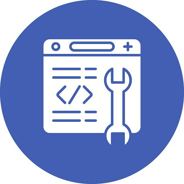El icono del vector de código de ingeniería se puede utilizar para el conjunto de iconos de análisis de datos