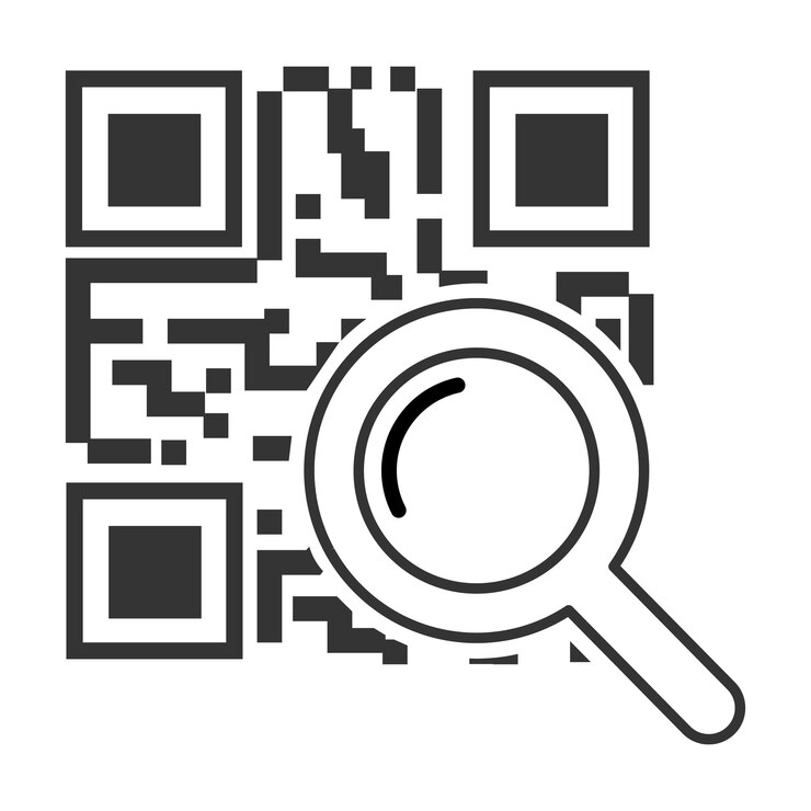 Vector icono de vector de código qr muestra de código qr para escaneo de teléfonos inteligentes vector aislado