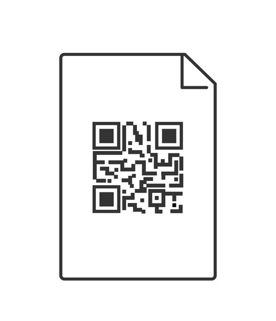 Icono de vector de código QR muestra de código QR para escaneo de teléfonos inteligentes Vector aislado