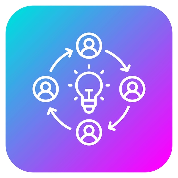 El icono del vector de colaboración se puede utilizar para el conjunto de iconos de emprendimiento