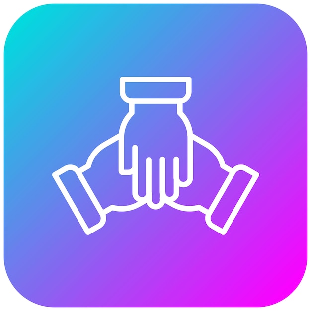 El icono del vector de colaboración se puede utilizar para el conjunto de iconos de liderazgo