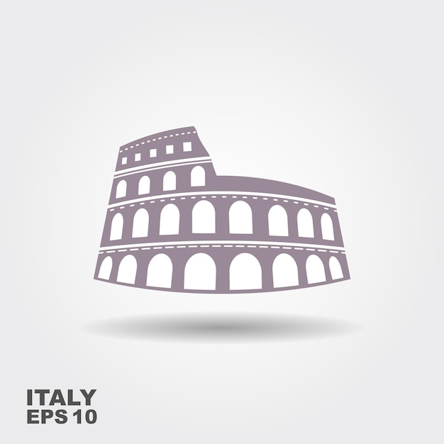 Icono de vector de Coliseo