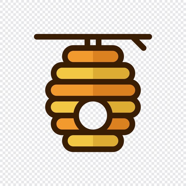 Icono de vector de colmena Diseño de logotipo de colmena geométrica creativa Icono de colmena lineal Ilustración vectorial