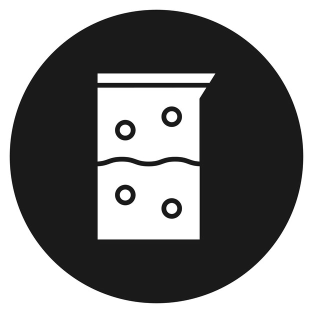El icono del vector coloide de química se puede utilizar para el conjunto de iconos de química