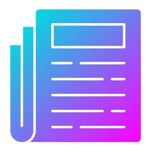 El icono del vector de la columna de noticias se puede usar para el conjunto de iconos de noticias y medios