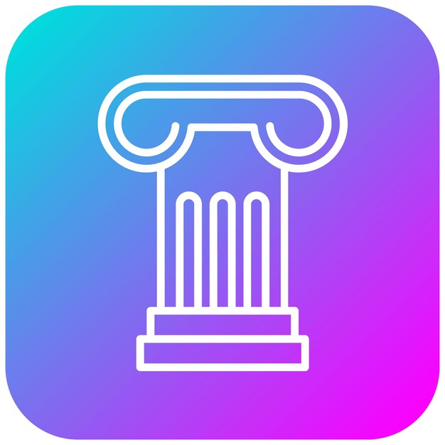 El icono del vector de columna se puede utilizar para el conjunto de iconos de periodismo