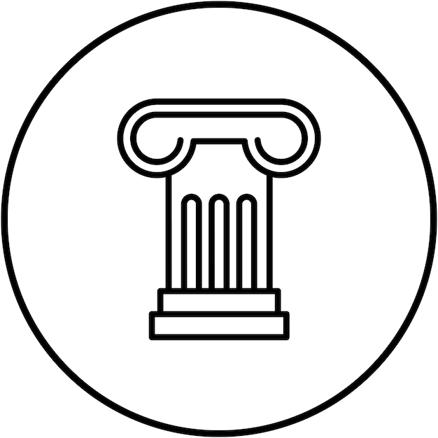 El icono del vector de columna se puede utilizar para el conjunto de iconos de periodismo