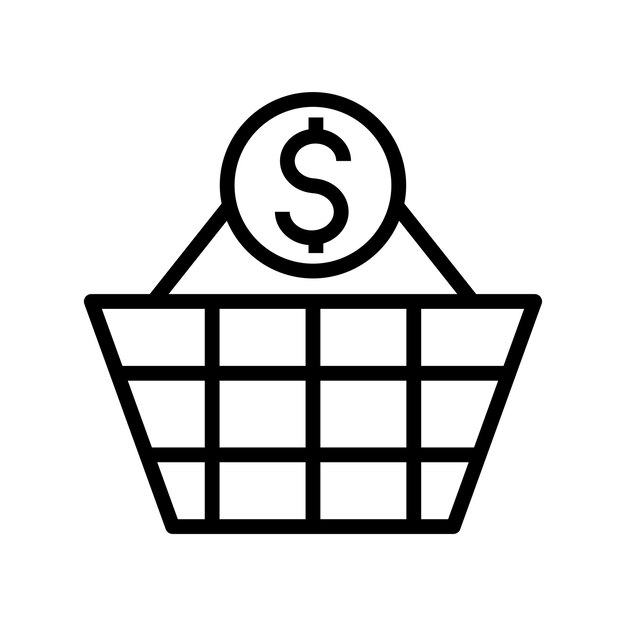 icono de vector de compra