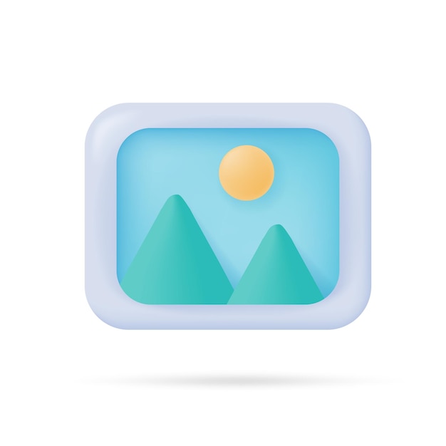 Icono de vector concepto de conversión de medios de archivo de imagen isométrica