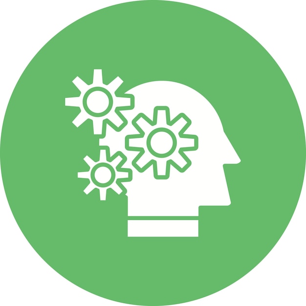 El icono del vector de conciencia artificial se puede utilizar para el conjunto de iconos de análisis de datos