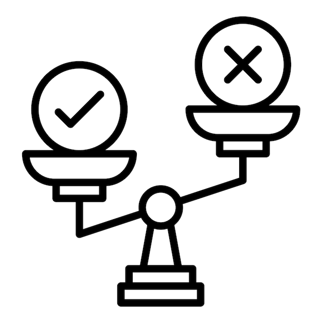 El icono del vector de conducta ética se puede utilizar para el conjunto de iconos de valores básicos