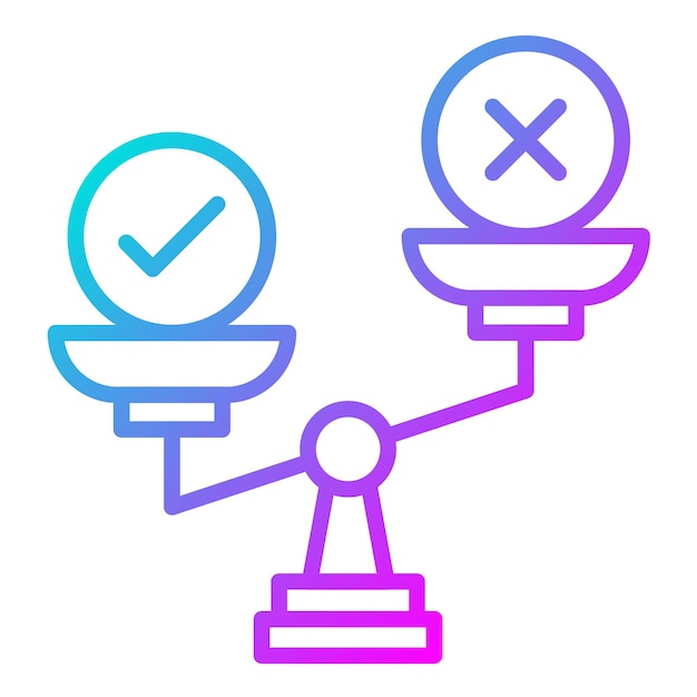 El icono del vector de conducta ética se puede utilizar para el conjunto de iconos de valores básicos
