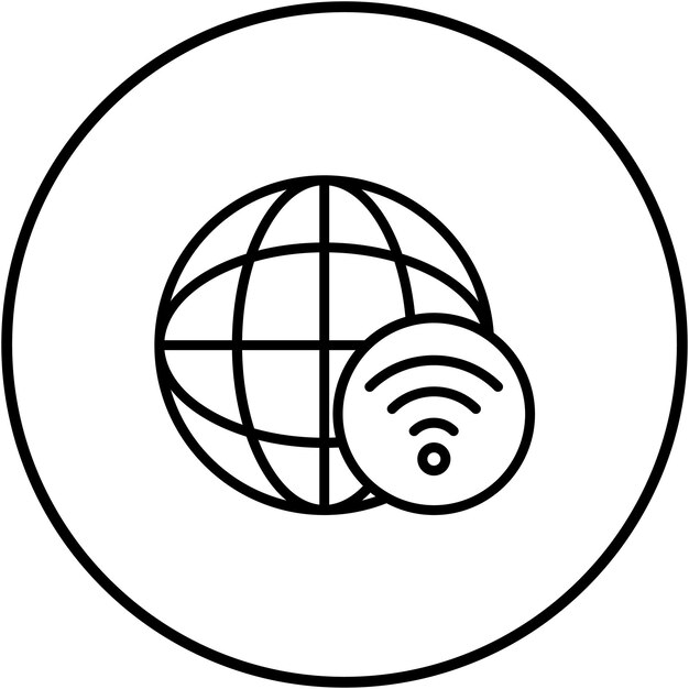 El icono del vector de conectividad de red se puede utilizar para el conjunto de iconos de red