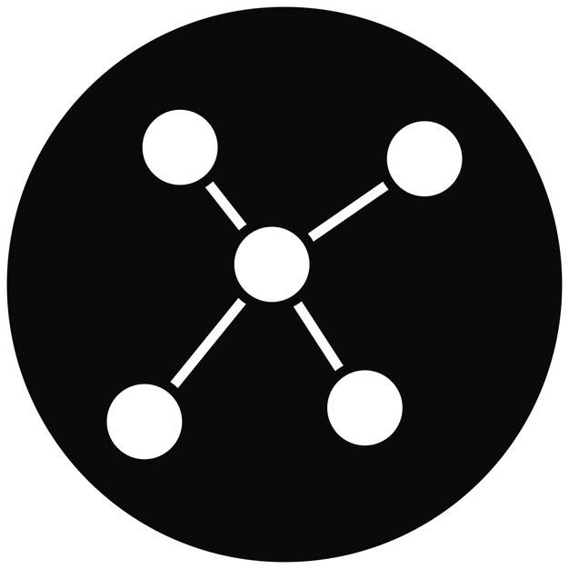 El icono del vector de conexión se puede utilizar para el conjunto de iconos de contacto con nosotros