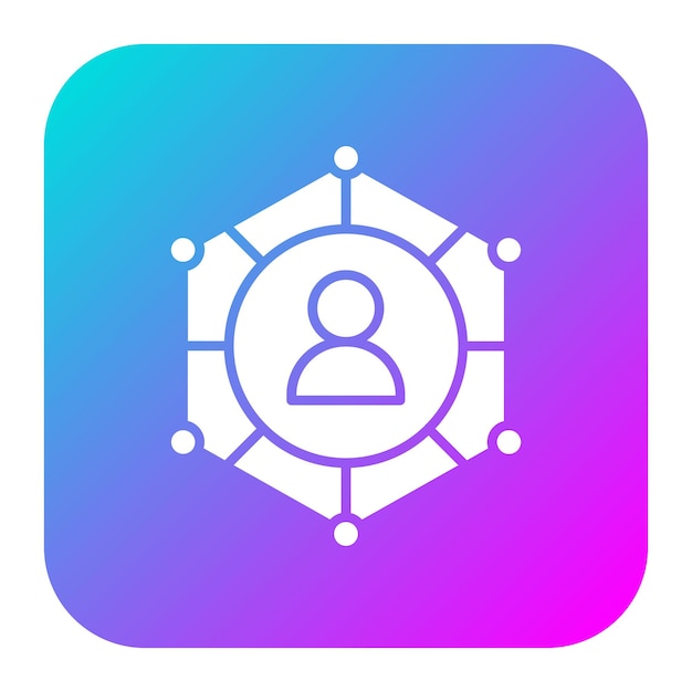 El icono del vector de conexión del usuario se puede utilizar para el conjunto de iconos de alojamiento web