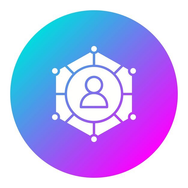 El icono del vector de conexión del usuario se puede utilizar para el conjunto de iconos de alojamiento web
