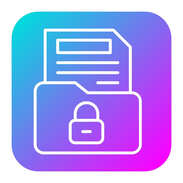 El icono del vector confidencial se puede usar para el conjunto de iconos de la policía