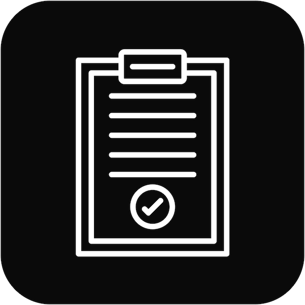 El icono del vector de confirmación de pedido se puede utilizar para el conjunto de iconos de venta al por menor digital