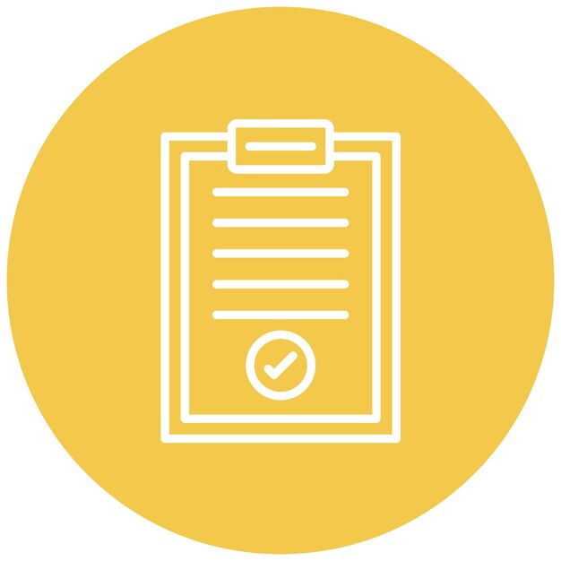 El icono del vector de confirmación de pedido se puede utilizar para el conjunto de iconos de venta al por menor digital