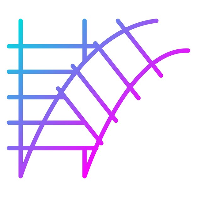 El icono del vector de conmutación de vías se puede utilizar para el conjunto de iconos del ferrocarril