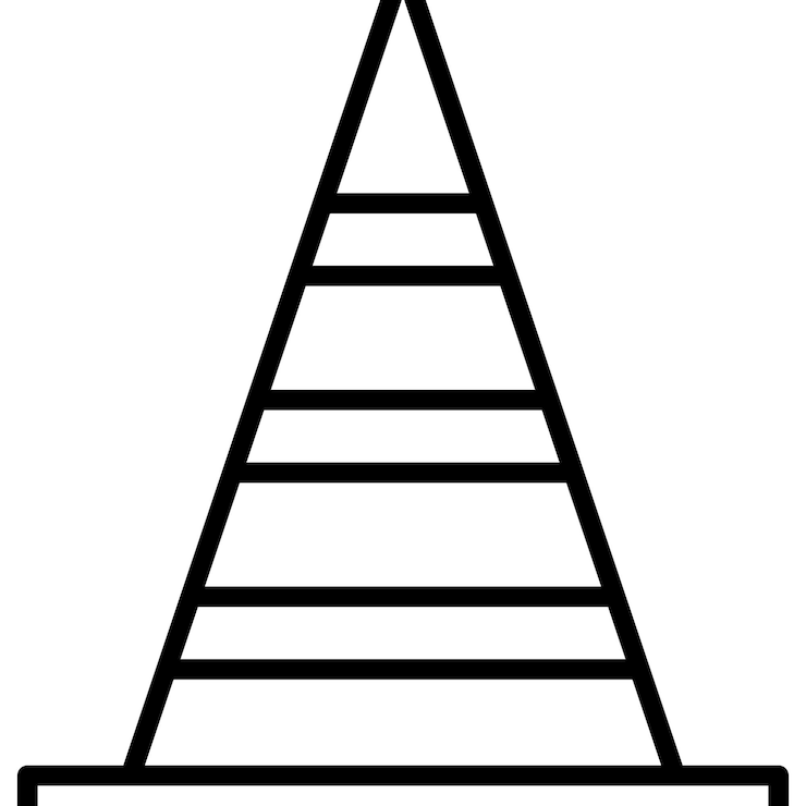 Vector el icono de vector de cono se puede usar para el conjunto de iconos de bomberos