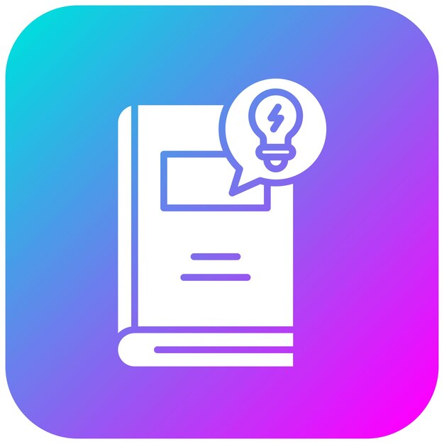 El icono del vector de conocimiento se puede usar para el conjunto de iconos de la biblioteca