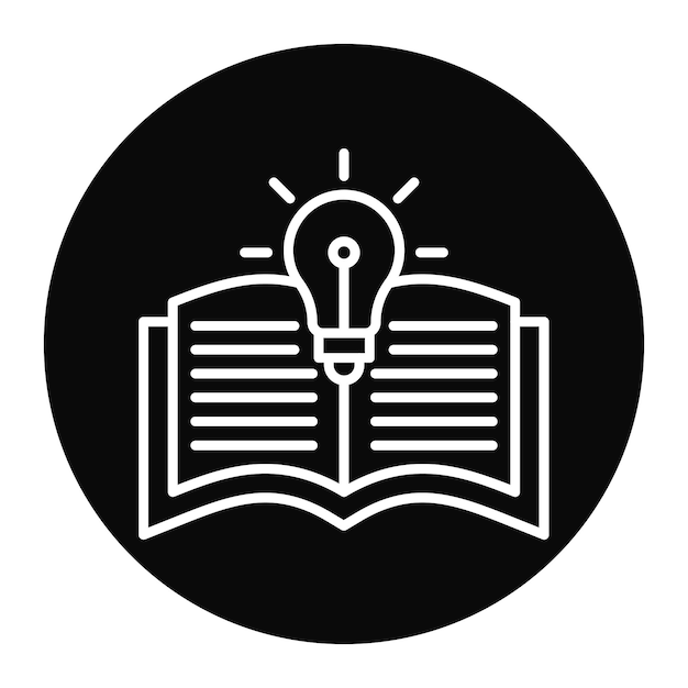 El icono del vector de conocimiento se puede utilizar para el conjunto de iconos de búsqueda de empleo
