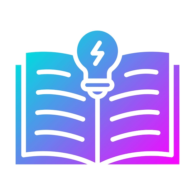 El icono del vector de conocimiento se puede utilizar para el conjunto de iconos de educación