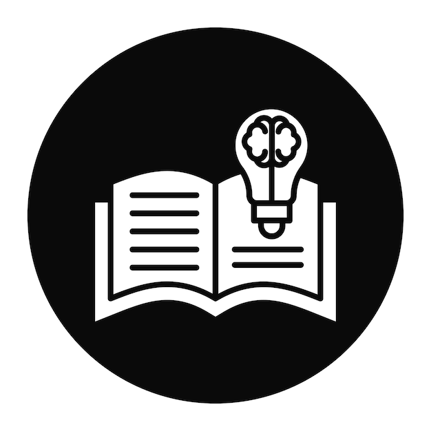 El icono del vector de conocimiento se puede utilizar para el conjunto de iconos de formación empresarial