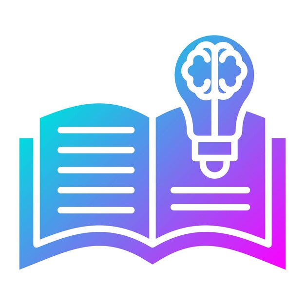 El icono del vector de conocimiento se puede utilizar para el conjunto de iconos de formación empresarial