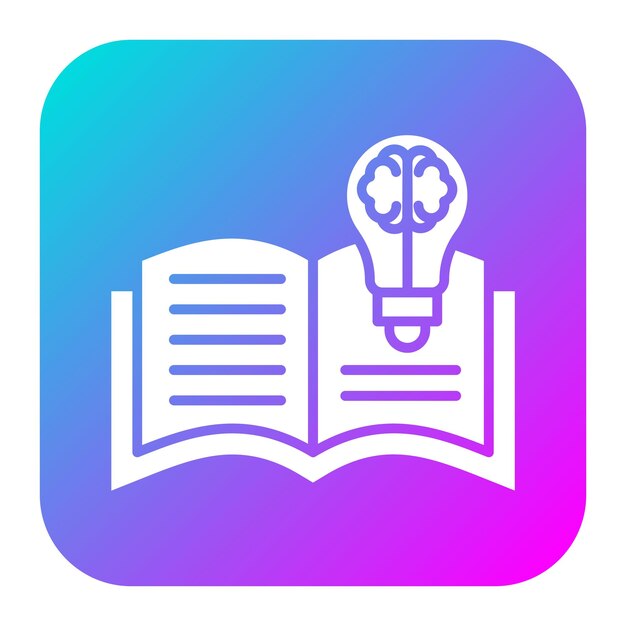 El icono del vector de conocimiento se puede utilizar para el conjunto de iconos de formación empresarial