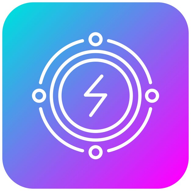El icono del vector de conservación de energía se puede usar para el conjunto de iconos del Día de la Tierra
