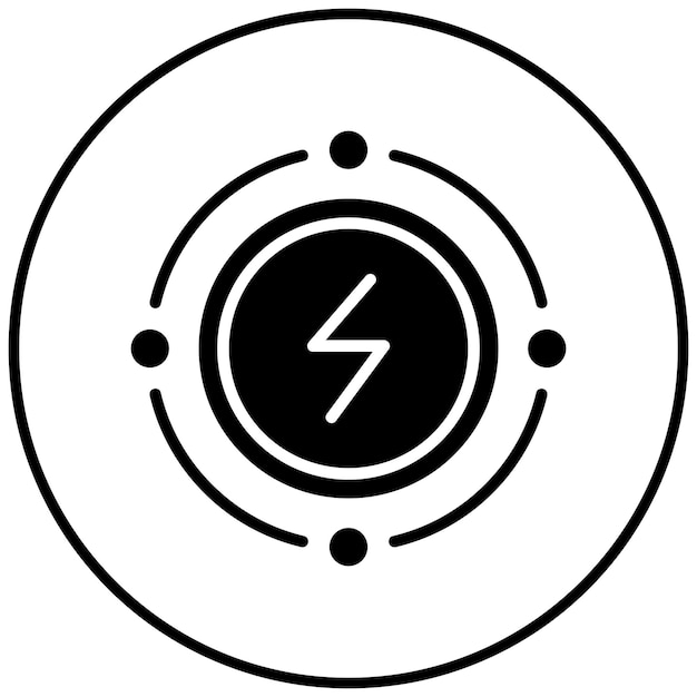 El icono del vector de conservación de energía se puede usar para el conjunto de iconos del Día de la Tierra