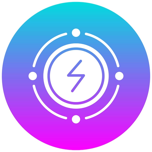 El icono del vector de conservación de energía se puede usar para el conjunto de iconos del Día de la Tierra